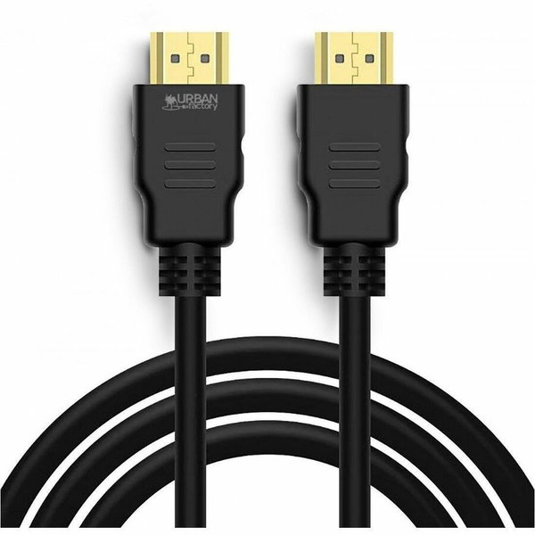Urban Factory BASEE: HDMI 2.0 4K CABLE - 1.5M - 4.92 ft HDMI A/V Cable for Audio/Video Device, HDTV - First End: 1 × HDMI 2.0 Digital Audio/Video - Male - Second End: 1 × HDMI 2.0 Digital Audio/Video - Male - 18 Gbit/s - Supports up to 3840 x 2160, 4086 x