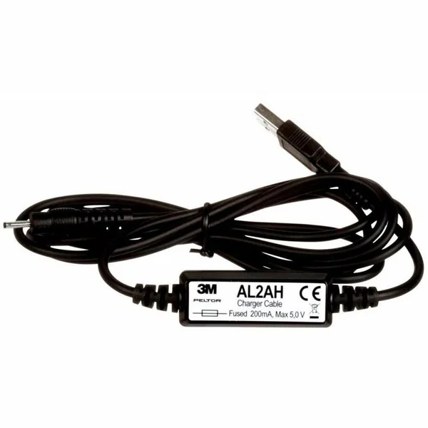 Peltor Charging Cable - For Battery, Radio - Black - 1