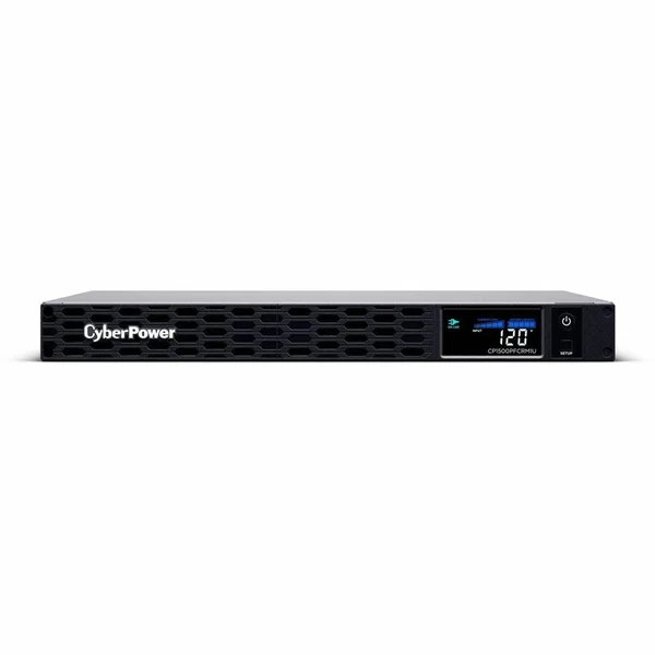 CyberPower CP1500PFCRM1U PFC Sinewave UPS Systems - 1500VA/900W, 120 VAC, NEMA 5-15P, 1U, Rackmount, Sine Wave, 6 Outlets, LCD, PowerPanel® Business, $300000 CEG, 3YR Warranty
