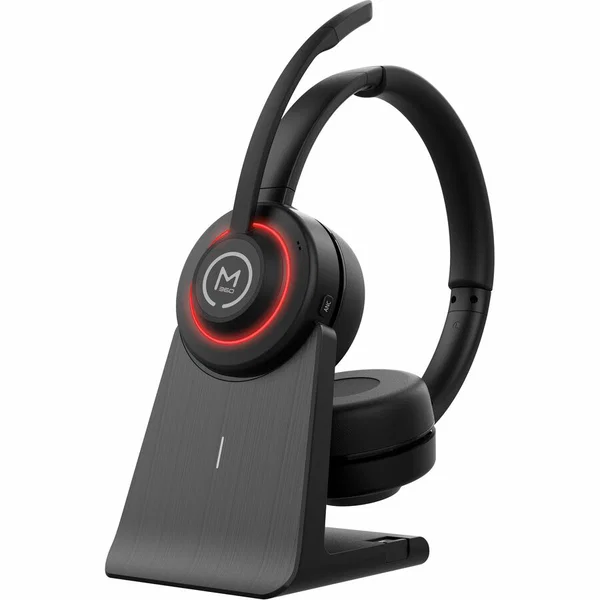 Morpheus 360 Sanctuary Wireless Noise Canceling UC Headset-HS6750ANC - UC Compatible - Stereo - Bluetooth - Over-the-head, On-ear - Binaural - Supra-aural - Adjustable Noise Canceling Microphone - Omni-directional - Charging Dock - USB Type-C - m360 - 40H