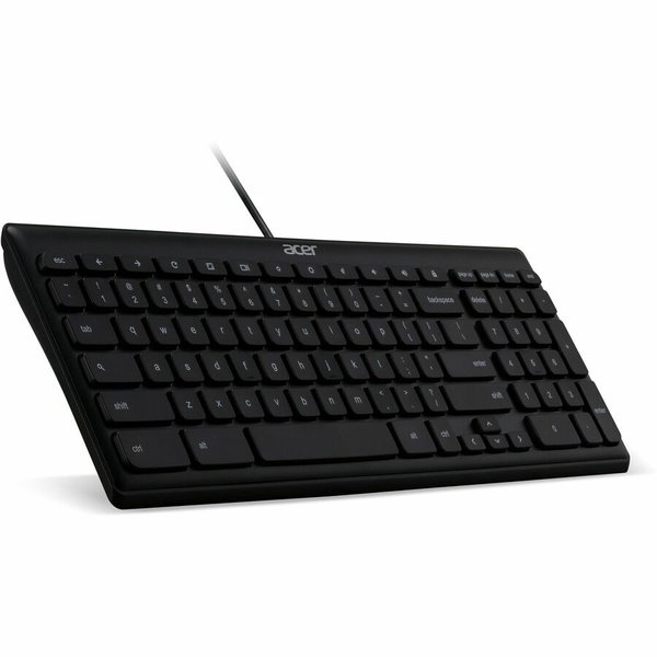 Acer AKB910 Keyboard - Cable Connectivity - USB Interface - English (US) - PC - Black