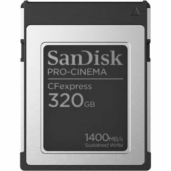 SanDisk PRO-CINEMA SDCFEC-320G-GN4NN 320 GB CFexpress Card Type B - 1 - 1.66 GB/s Read - 1.46 GB/s Write