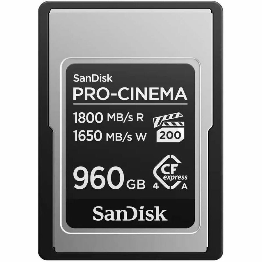 SanDisk PRO-CINEMA SDCFEA-960G-GN4NN 960 GB CFexpress Type A - 1.76 GB/s Read - 1.61 GB/s Write
