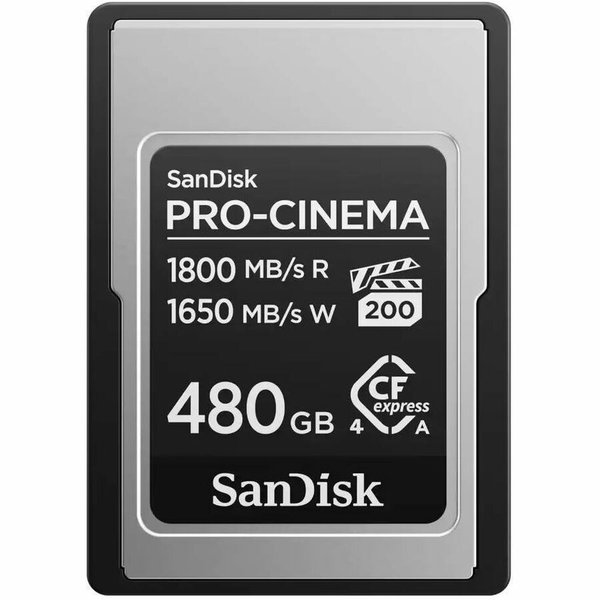 SanDisk PRO-CINEMA SDCFEA-480G-GN4NN 480 GB CFexpress Type A - 1.76 GB/s Read - 1.61 GB/s Write