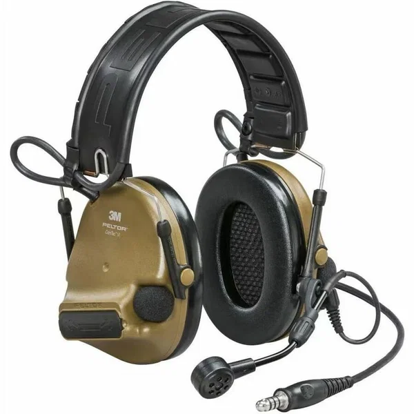 Peltor ComTac VI Headset - Stereo - Wired/Wireless - Over-the-head - Binaural - Ear-cup - Noise Cancelling Microphone - OD Green