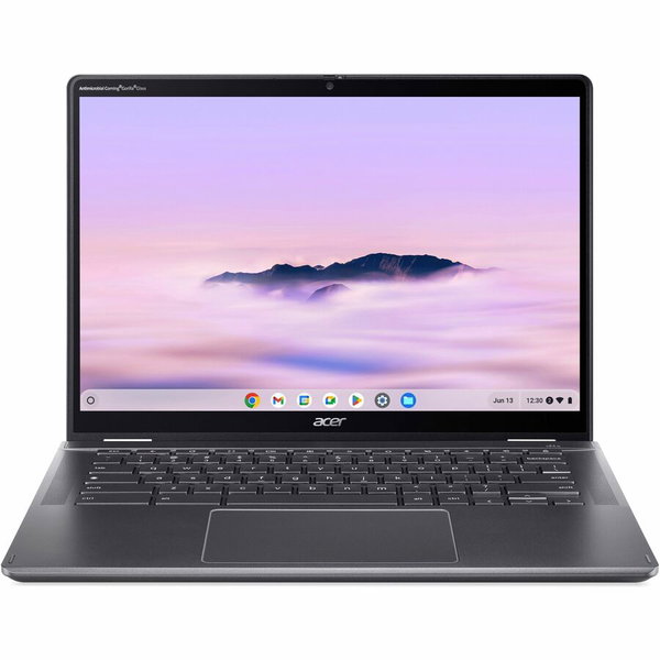 Acer Chromebook Plus Spin 514 CPE594-1N CPE594-1N-33KL 14" Touchscreen Convertible 2 in 1 Chromebook - WUXGA - 60 Hz - Intel Core 3 100U - 16 GB - 256 GB PCI Express NVMe 4.0 SSD - English (US) Keyboard - Iron - Intel Chip - 1920 x 1200 - ChromeOS - Intel