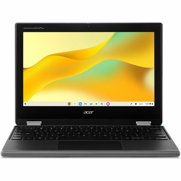 Acer Chromebook Spin 311 R725T R725T-84ZN 11.6" Touchscreen Rugged Convertible 2 in 1 Chromebook - HD - 60 Hz - MediaTek MT8 MT8189GV/AZ - 8 GB - 64 GB Flash Memory - English (US) Keyboard - Black - MediaTek Chip - 1366 x 768 - ChromeOS - MediaTek - In-pl