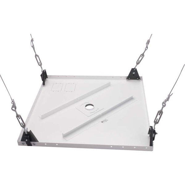 Chief 2'x2' Suspended Ceiling Tile Replacement Kit - White - Steel - 250 lb