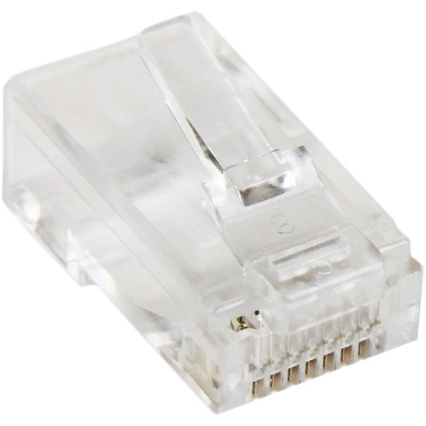 StarTech Cat5e RJ45 Stranded Modular Plug Connector - 50 Pkg - Terminate your Cat5e cables to the exact length required - Cat 5e Plug - RJ45 Modular Plug - RJ45 Modular Connector - RJ45 ends - Bulk Cat5e RJ45 Stranded Modular Plug Connectors - 50 Pkg