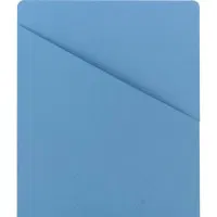 Smead Colored Slash Jackets - Letter - 8.5" x 11" - 20/Box - 11 pt. - Blue