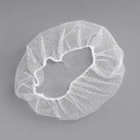 28" White Nylon Hairnet Cap - 1000/Case