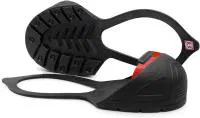 Rubber Safety Overshoes with Steel Toe Cap and Back Strap Shoe Cover, Large - Red