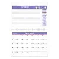 Wirebound Monthly Desk/Wall Calendar, 11 x 8, White Sheets, 16-Month (Sept to Dec): 2022 to 2023