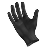 Nitrile Gloves, Large, Black, 5.3 mil, 100/BX