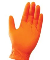 Nitrile Gloves, Orange, 3.7 mil, XL, 100/BX