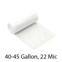SSS Can Liner, 40x48, 40-45 Gallon, 22 Mic, Natural, 150/Case