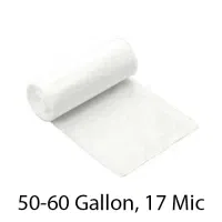 SSS Can Liner, 38x60, 55-60 Gallon, 17 Mic, Natural, 200/Case