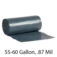 SSS Can Liner, 38x58, 55-60 Gallon, .87 Mil, Magnum Blue, 150/Case