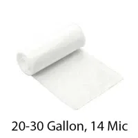 SSS Can Liner, 30x36, 20-30 Gallon, 14 Mic, Natural, 250/Case