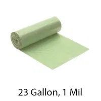 SSS Can Liner, 29x44, 23 Gallon, 1 Mil, Green, 200/Case