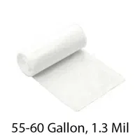 SSS Can Liner, 38x58, 55-60 Gallon, 1.3 Mil, Clear, 100/Case