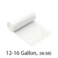 SSS Can Liner, 24x33, 12-16 Gallon, .98 Mil, Clear, 250/Case